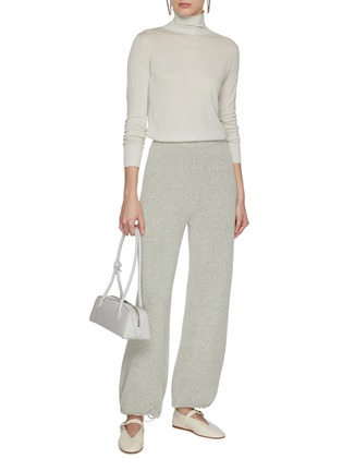 Figure View - Click To Enlarge - CRUSH COLLECTION - Turtleneck Silk Cotton Neck