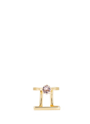 Main View - Click To Enlarge - JOOMI LIM - 'Shape Shifter' crystal 16k gold plated ring