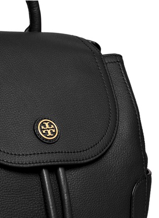 Detail View - Click To Enlarge - TORY BURCH - 'Frances' pebbled leather flap backpack