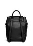 Back View - Click To Enlarge - TORY BURCH - 'Frances' pebbled leather flap backpack