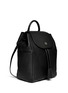 Figure View - Click To Enlarge - TORY BURCH - 'Frances' pebbled leather flap backpack