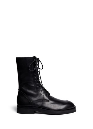 Main View - Click To Enlarge - ANN DEMEULEMEESTER - 'Riffs' leather boots