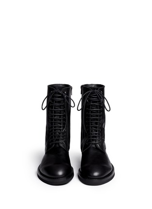 Figure View - Click To Enlarge - ANN DEMEULEMEESTER - 'Riffs' leather boots