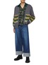 Figure View - Click To Enlarge - TOGA VIRILIS - Banded Wool Blend Cardigan