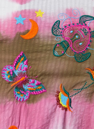  - SUSANNA BLU - Gardenia Embroidered Tie Dye Cotton Blouse