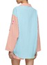Back View - Click To Enlarge - SUSANNA BLU - Gardenia Embroidered Colour Block Striped Blouse