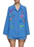 Main View - Click To Enlarge - SUSANNA BLU - Gardenia Embroidered Patchwork Blouse