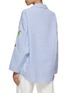 Back View - Click To Enlarge - SUSANNA BLU - Gardenia Embroidered Striped Blouse