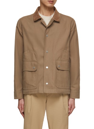 Main View - Click To Enlarge - VALSTAR - Peter Suede Collar Work Jacket