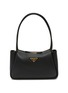 Main View - Click To Enlarge - PRADA - Medium Soft Grain Leather Shoulder Bag