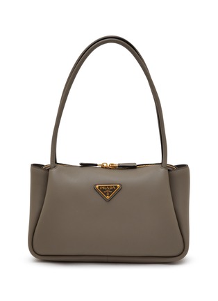 Main View - Click To Enlarge - PRADA - Medium Soft Grain Leather Shoulder Bag