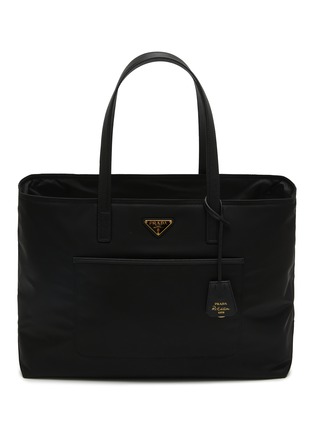 Main View - Click To Enlarge - PRADA - Large Re-Edition 1978 Re-Nylon Saffiano Leather Tote Bag