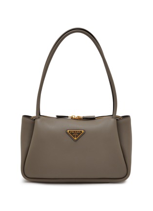 Main View - Click To Enlarge - PRADA - Medium Soft Grain Leather Shoulder Bag