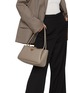 Figure View - Click To Enlarge - PRADA - Medium Soft Grain Leather Shoulder Bag