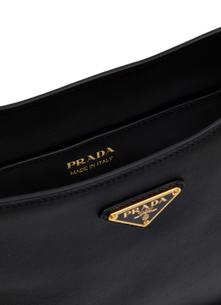 Detail View - Click To Enlarge - PRADA - Soft Grain Leather Crossbody Bag