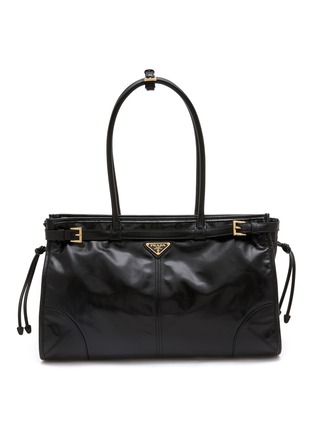 Main View - Click To Enlarge - PRADA - Large Soft Lux Leather Handbag