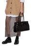 Figure View - Click To Enlarge - PRADA - Large Soft Lux Leather Handbag