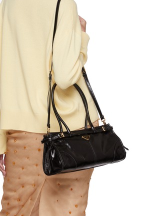 Front View - Click To Enlarge - PRADA - Medium Soft Lux Leather Handbag