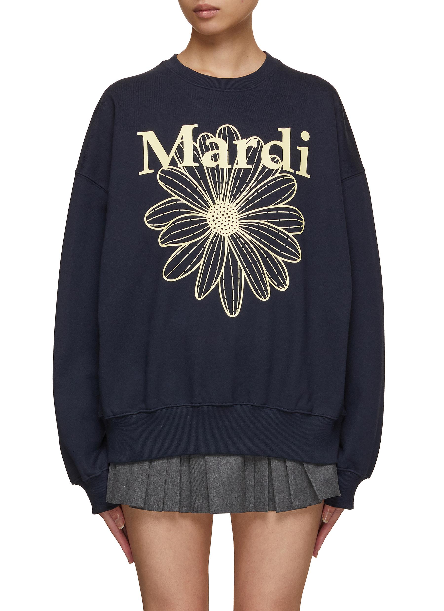 Mardi Flower Cotton Sweatshirt