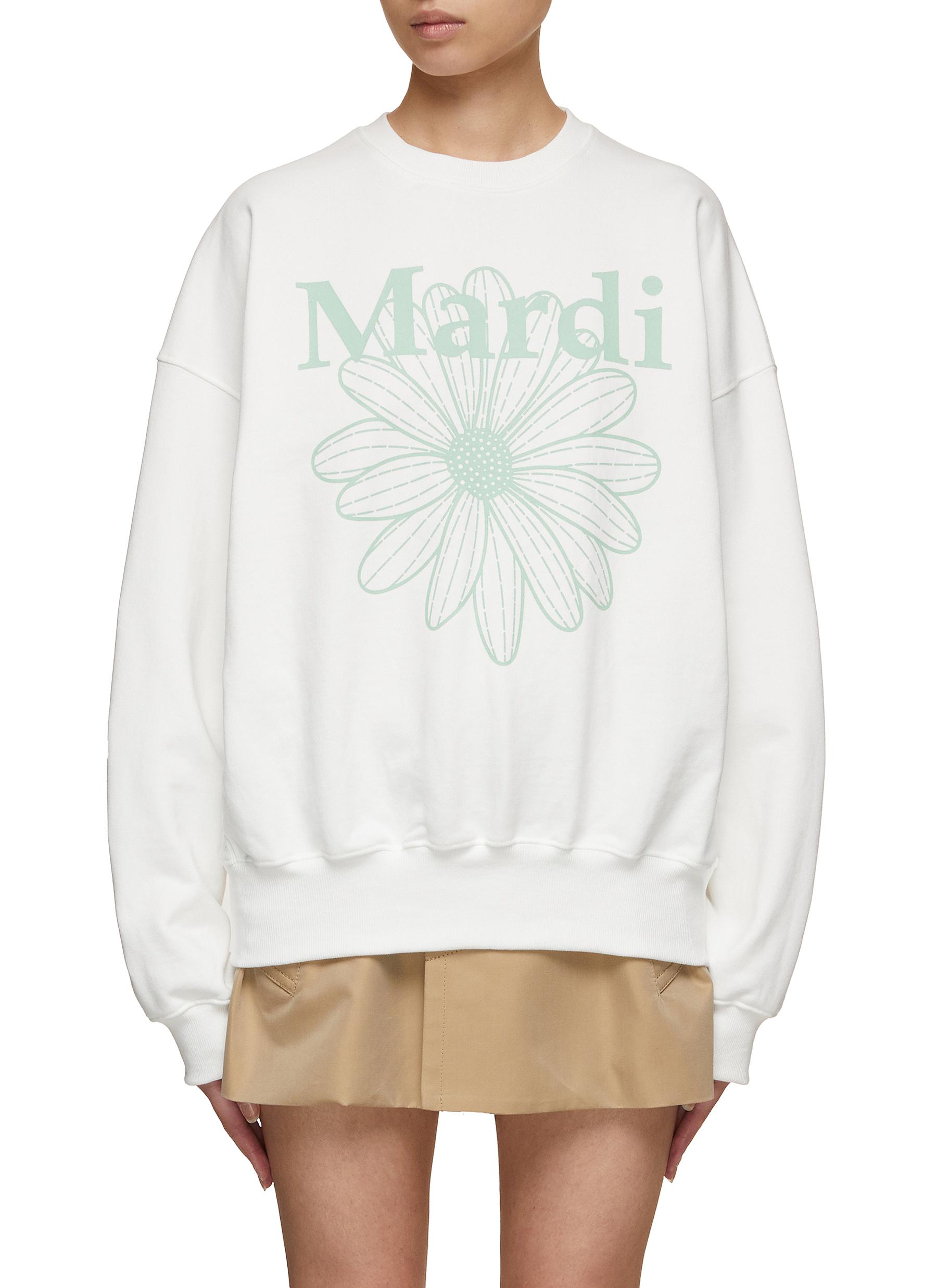 Mardi Flower Cotton Sweatshirt
