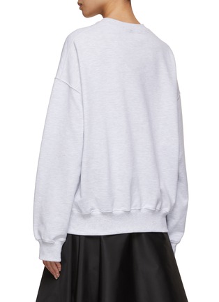 Back View - Click To Enlarge - MARDI MERCREDI-ACTIF - Mardi Clover Cotton Sweatshirt