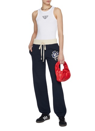 Figure View - Click To Enlarge - MARDI MERCREDI-ACTIF - Mardi Clover Cotton Sweatpants