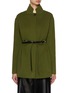 Main View - Click To Enlarge - FABIANA FILIPPI - Stand Collar Belted Wool Cashmere Jacket