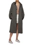 Figure View - Click To Enlarge - FABIANA FILIPPI - Wrinkled Collared Long Parka