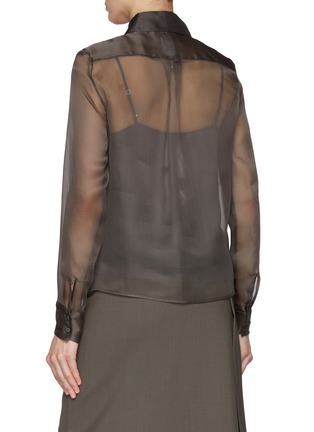 Back View - Click To Enlarge - FABIANA FILIPPI - Sheer Silk Shirt