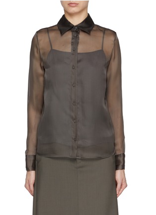 Main View - Click To Enlarge - FABIANA FILIPPI - Sheer Silk Shirt