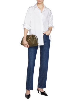 Figure View - Click To Enlarge - FABIANA FILIPPI - Embellished Collar Cotton Shirt