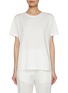 Main View - Click To Enlarge - FABIANA FILIPPI - Embroidered Neckline Cotton T-Shirt