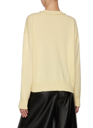 Back View - Click To Enlarge - FABIANA FILIPPI - Sequined Neckline Wool Silk Cashmere Sweater