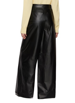 Back View - Click To Enlarge - FABIANA FILIPPI - Wide Leg Leather Pants