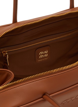 Detail View - Click To Enlarge - MIU MIU - Top Handle Leather Shoulder Bag