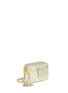 Figure View - Click To Enlarge - VINTAGE CHANEL - Small quilted metallic leather camera bag