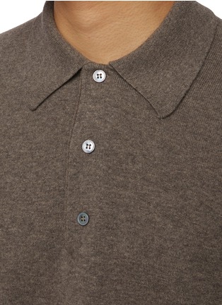  - STUDIO NICHOLSON - Wool Long Sleeve Wool Polo Shirt