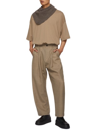 Figure View - Click To Enlarge - STUDIO NICHOLSON - Front Pleat Wool Tapered Leg Pants