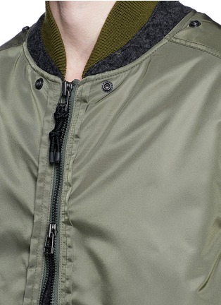 Detail View - Click To Enlarge - 3.1 PHILLIP LIM - Detachable shearling hood oversized parka