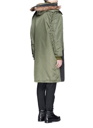 Back View - Click To Enlarge - 3.1 PHILLIP LIM - Detachable shearling hood oversized parka