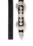 Detail View - Click To Enlarge - TOGA ARCHIVES - Metal buckle mix leather belt