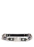 Main View - Click To Enlarge - TOGA ARCHIVES - Tribal metal hardware mix embossed leather belt