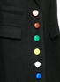 Detail View - Click To Enlarge - CHICTOPIA - Coloured button wool felt long coat
