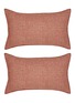 Main View - Click To Enlarge - SOCIETY LIMONTA - Nap Grid Printed Ramie Pillowcase Set of 2 — Fucsia