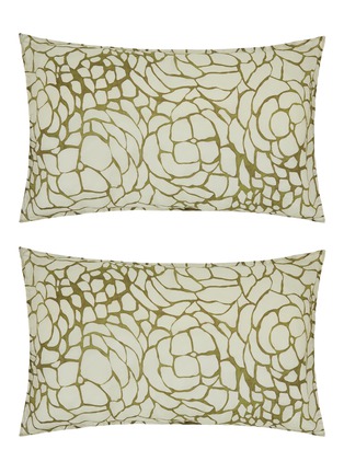 Main View - Click To Enlarge - SOCIETY LIMONTA - Nap Bloomy Printed Ramie Pillowcase Set of 2 — Mastice