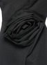 Detail View - Click To Enlarge - CHICTOPIA - Origami rose faux wrap wool dress