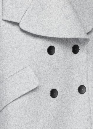 Detail View - Click To Enlarge - CHICTOPIA - Wide lapel oversize wool felt short coat