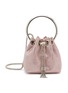 Main View - Click To Enlarge - JIMMY CHOO - Micro Bon Bon Satin Crystal Bucket Bag