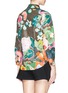 Back View - Click To Enlarge - CHICTOPIA - Floral print point collar silk-cotton shirt