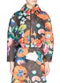Main View - Click To Enlarge - CHICTOPIA - Floral print scuba jersey cropped bomber jacket